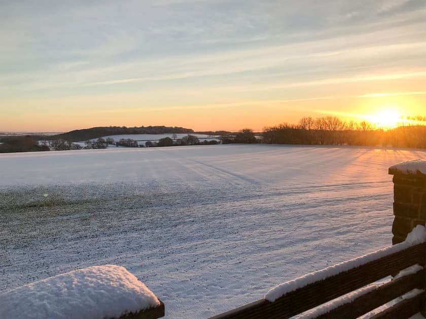 Winter morning sunrise view | Applegarth House, Howlish, near Bishop Auckland