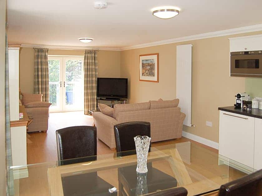 Light and airy open living area | The Stables Cottage - Allt-Nan-Ros Apartments, Onich, near Fort William