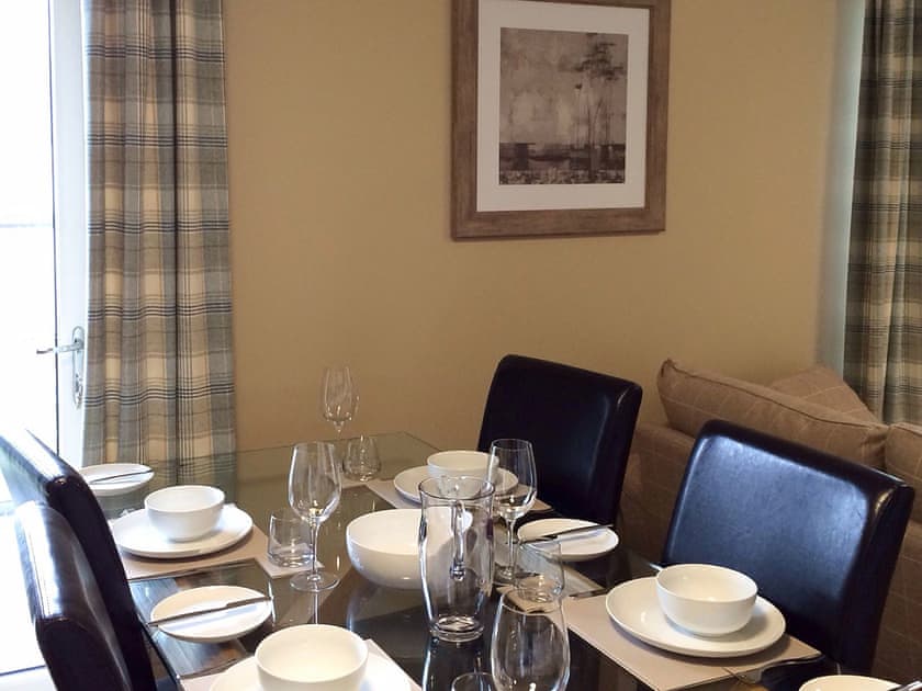 Elegant dining area | Apartment 1 - Allt-Nan-Ros Apartments, Onich, near Fort William
