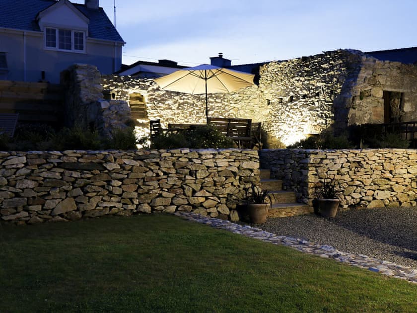 Top terrace, evening | Fferam Gorniog, Holyhead Mountain, near Trearddur Bay