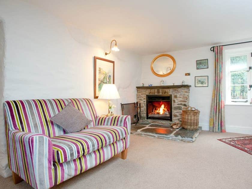 Living room | 3 Castle Cottage - Tuckenhay Mill, Bow Creek, between Dartmouth and Totnes