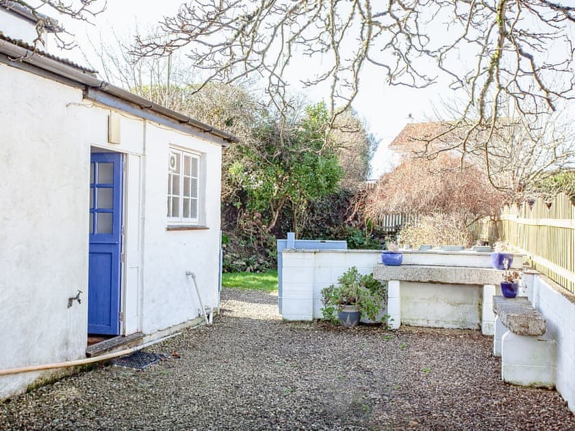 Outdoor area | Bowjy Cottage, Cubert, Newquay