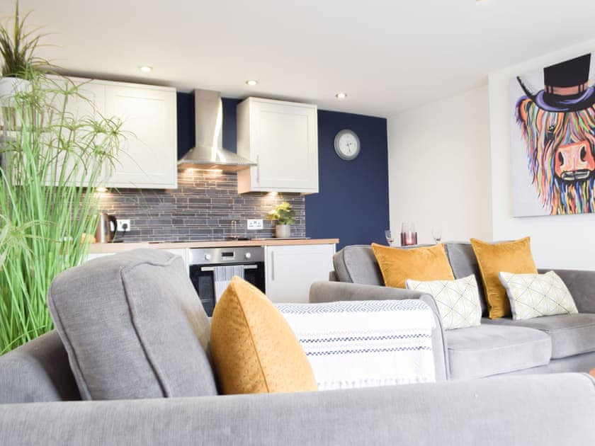 Open plan living space | Ravens Walk Apartment, West Cross