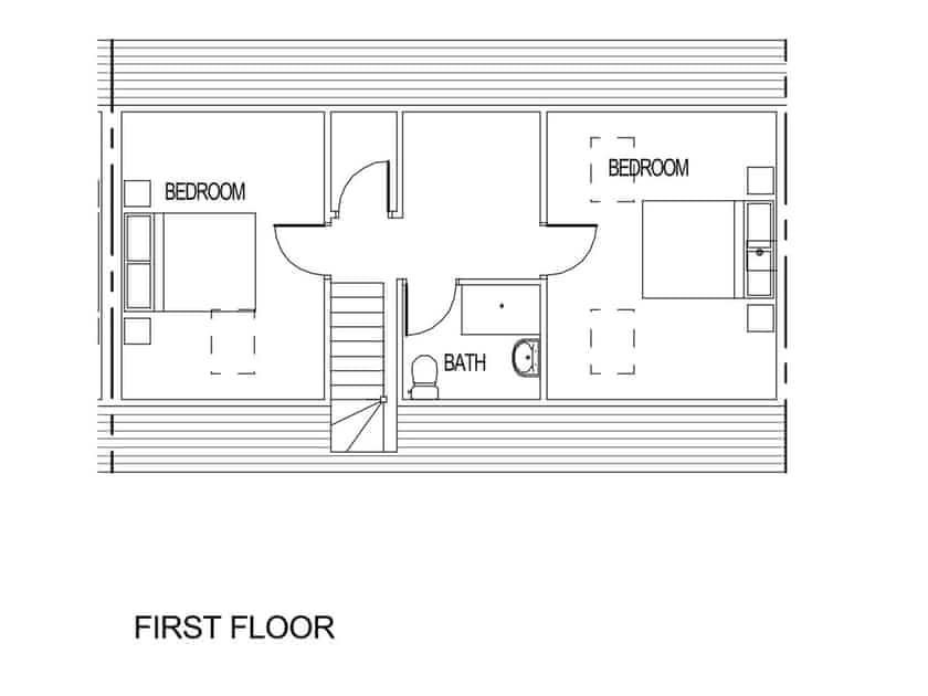 Floor plan | Fairway View Cottage - Copper Beech Cottages, Rothbury