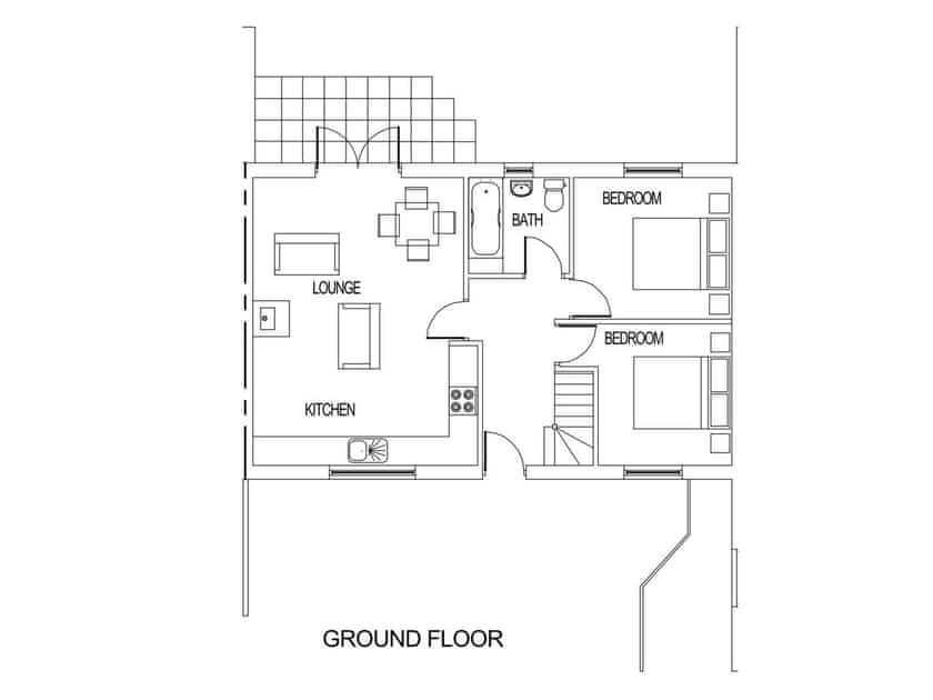 Floor plan | Copper Cottage - Copper Beech Cottages, Rothbury
