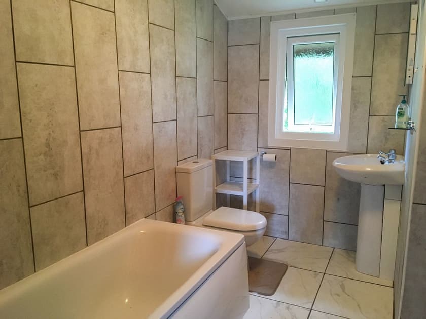 Bathroom | Pleasant Spot Lodge, Hartland Forest, near Bideford