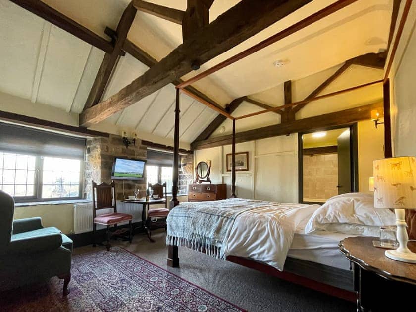 Double bedroom | The Stables at Riber Hall, Riber, Matlock