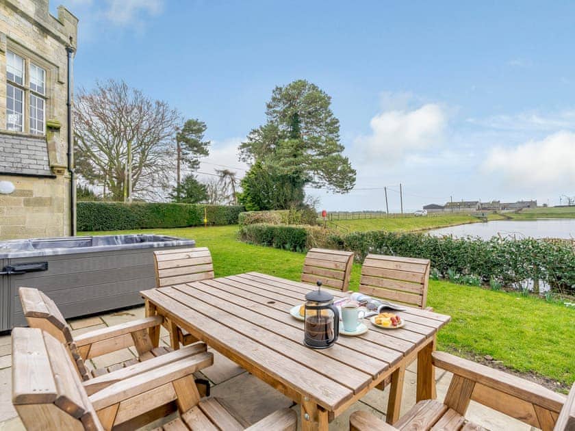 Patio | Whittle Dene Reservoir House, Stamfordham, near Newcastle-upon-Tyne