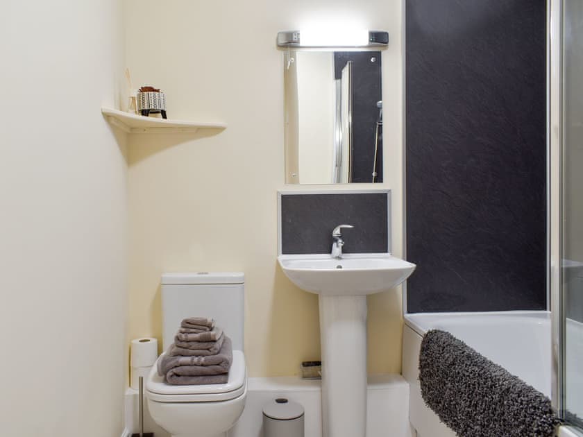 Bathroom | Two Dorchester Drive - Cross Keys Inn Cottages, Whitechapel, near Longridge