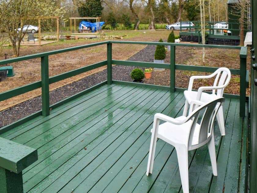 Decking | Shepherds Hut 2 in Kent, Shepherds Hut 1 in Kent - The Shepherds Huts at Laddingford, Laddingford, near Maidstone