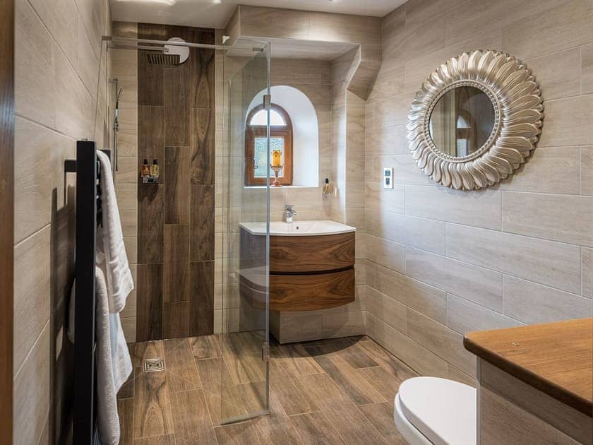 Shower room | Cedar Barn - Hargreaves Head Holiday Cottages, Northowram, near Halifax 