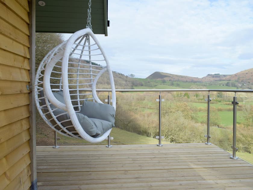 Balcony | Red Kite Lodge - Acre Luxury Lodges, Stanner, near Kington