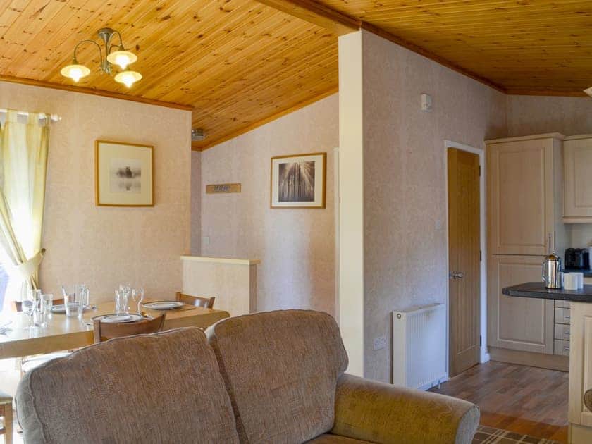 Open plan living space | Lodge A - Deeside Woodland Lodges, Dinnet, near Ballater