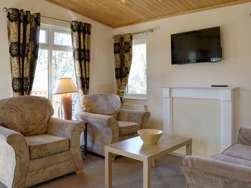 Living area | Lodge D - Royal Deeside Woodland Lodges, Dinnet, near Ballater