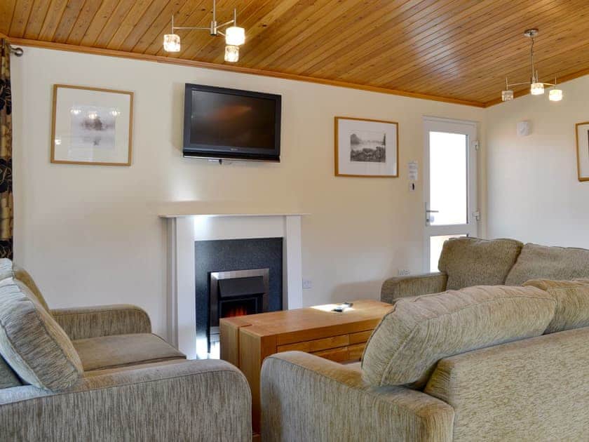 Living area | Lodge E - Royal Deeside Woodland Lodges, Dinnet, near Ballater