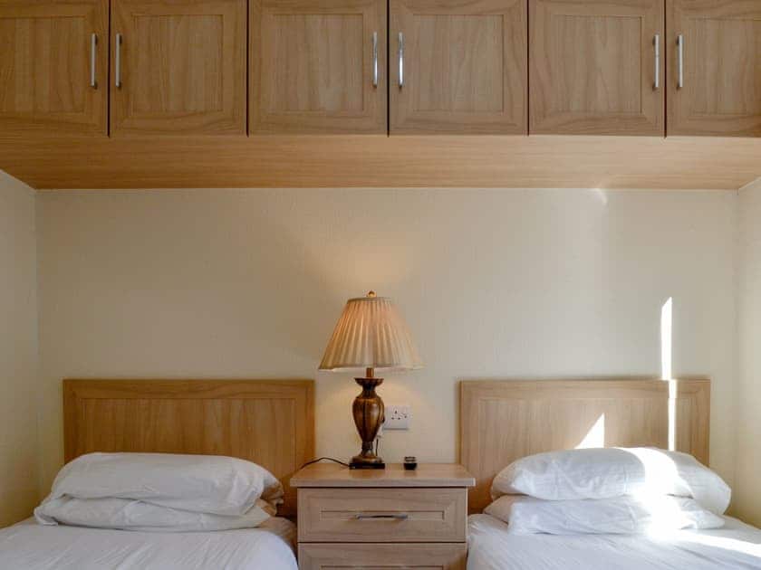 Twin bedroom | Lodge E - Royal Deeside Woodland Lodges, Dinnet, near Ballater