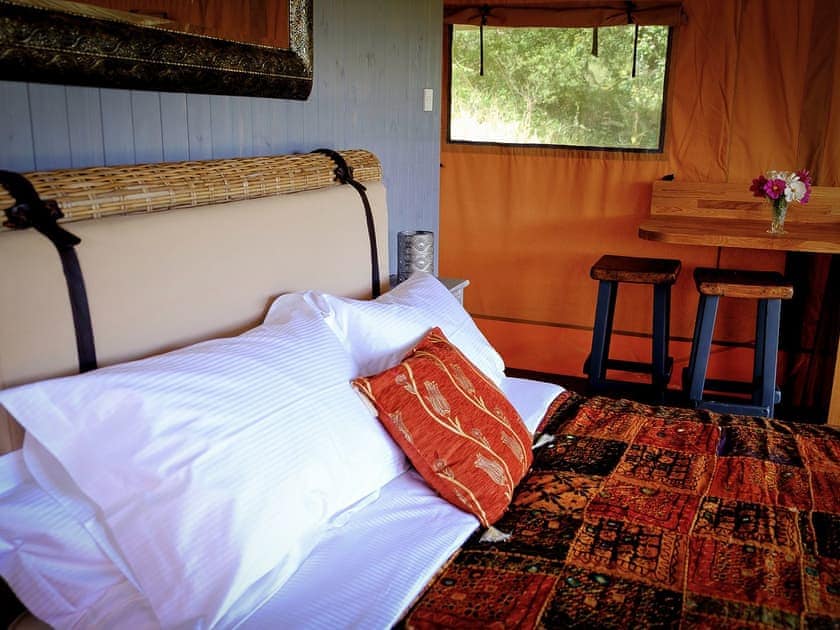 Double bedroom | Tent 3 Oak Apple Lodge - Manor Farm, Hooke, near Beaminster
