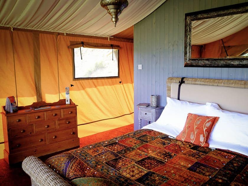 Double bedroom | Tent 3 Oak Apple Lodge - Manor Farm, Hooke, near Beaminster