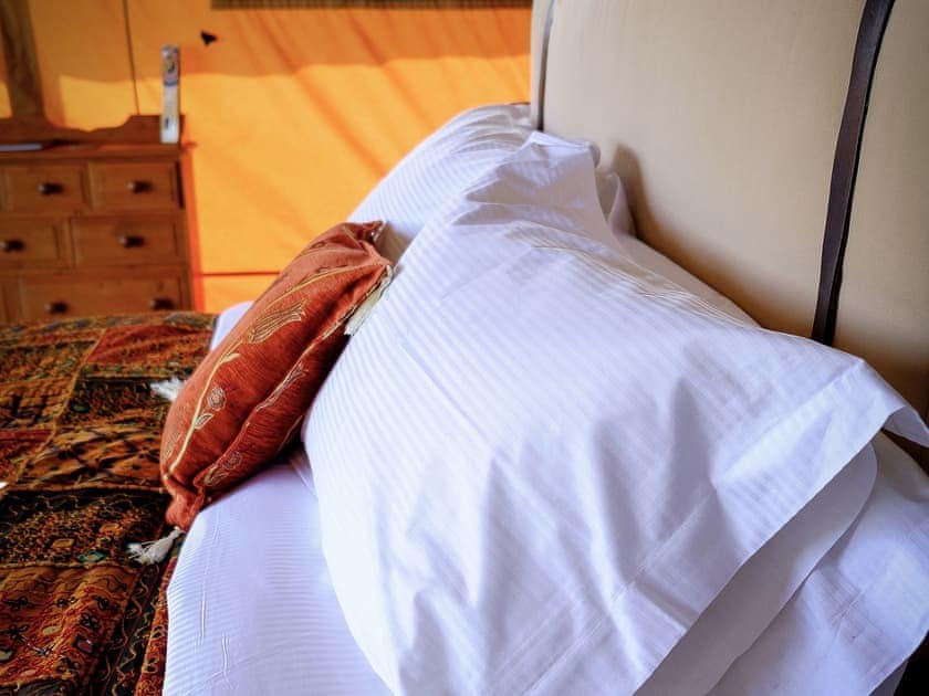 Double bedroom | Tent 3 Oak Apple Lodge - Manor Farm, Hooke, near Beaminster