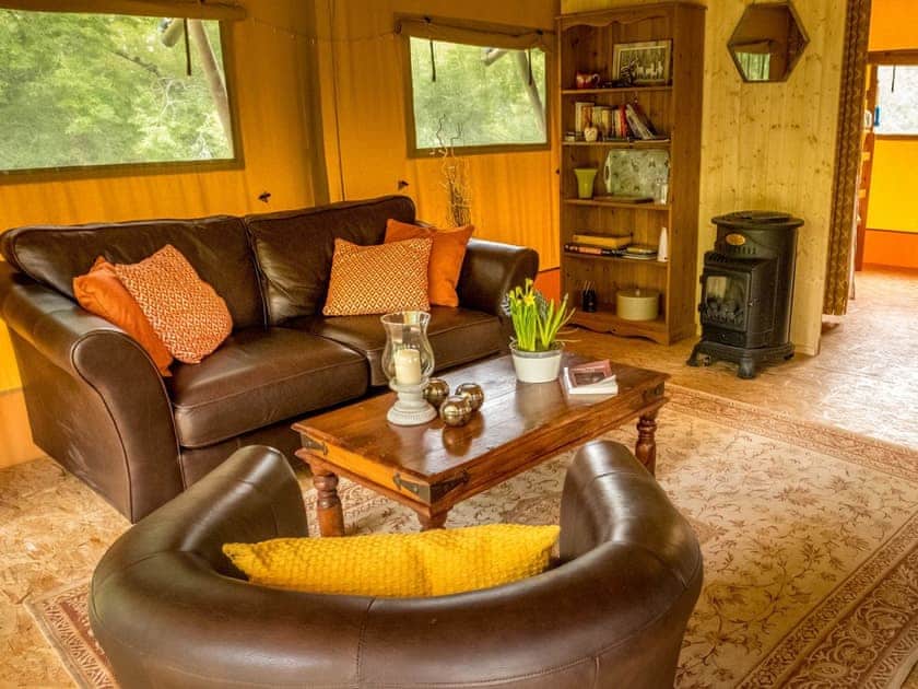 Living area | Tent 2 Tanglewood - Manor Farm, Hooke, near Beaminster