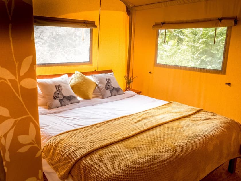 Double bedroom | Tent 2 Tanglewood - Manor Farm, Hooke, near Beaminster