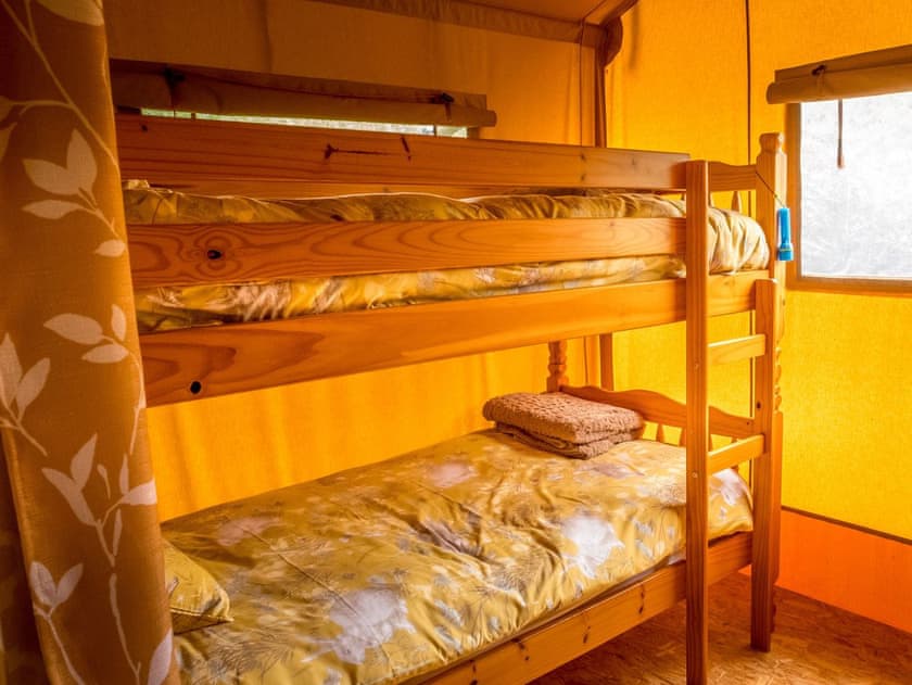 Bunk bedroom | Tent 2 Tanglewood - Manor Farm, Hooke, near Beaminster