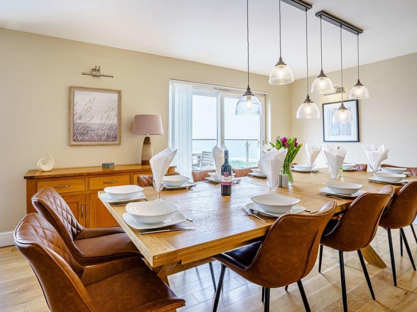 Dining Area | LLyswen - Gwbert Holiday Cottages, Gwbert, near Cardigan