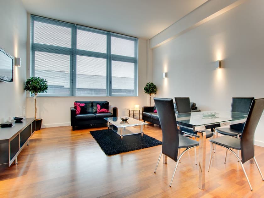 Living room/dining room | Crown Apartments 314 - Crown Apartments, Newcastle upon Tyne