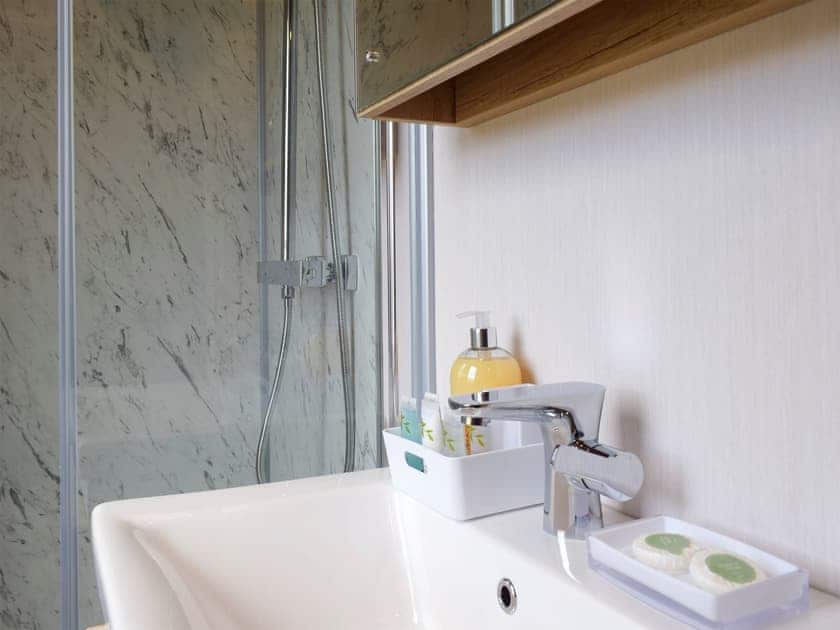 Shower room | Lake Vyrnwy Luxury Glamping Pod 2 - Lake Vyrnwy Luxury Glamping Pods, Llanwddyn, near Oswestry