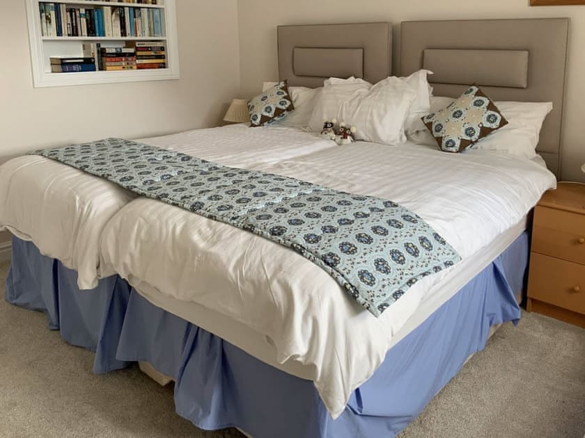 Made up as super kingsize bed | Woodside Cottage, Ecclerigg, near Ambleside