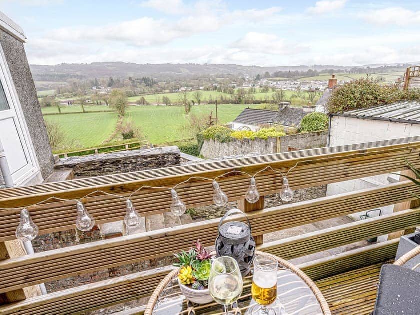 Terrace and view from rear | Church Street Cottage, Llandeilo