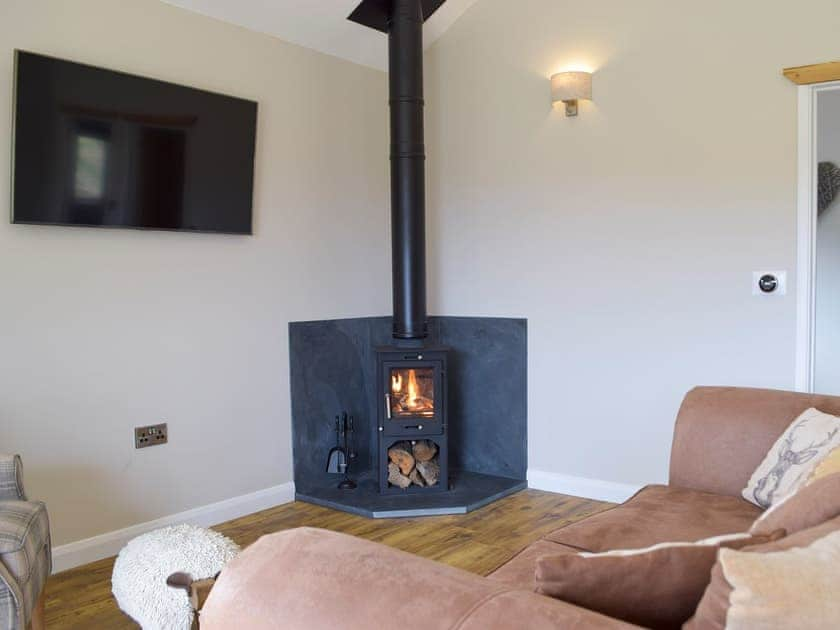 Living area | Cadno - Glanyrafon Lodges, Cwrt Newydd, near Llandysul