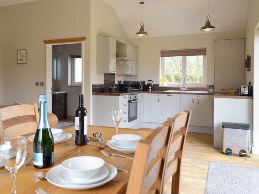 Dining Area | Cadno - Glanyrafon Lodges, Cwrt Newydd, near Llandysul