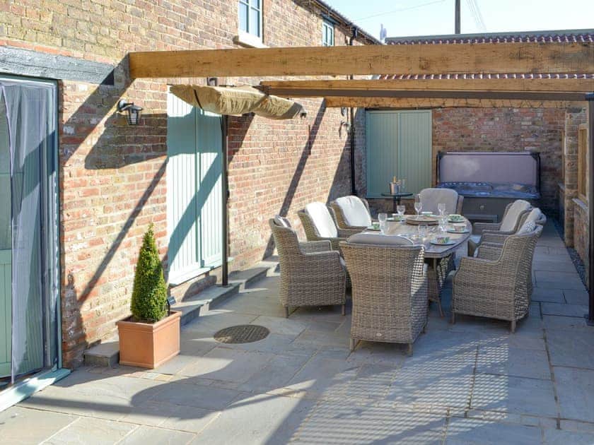Outdoor area | The Granary - Chalet Farm Holidays, Langtoft, near Driffield