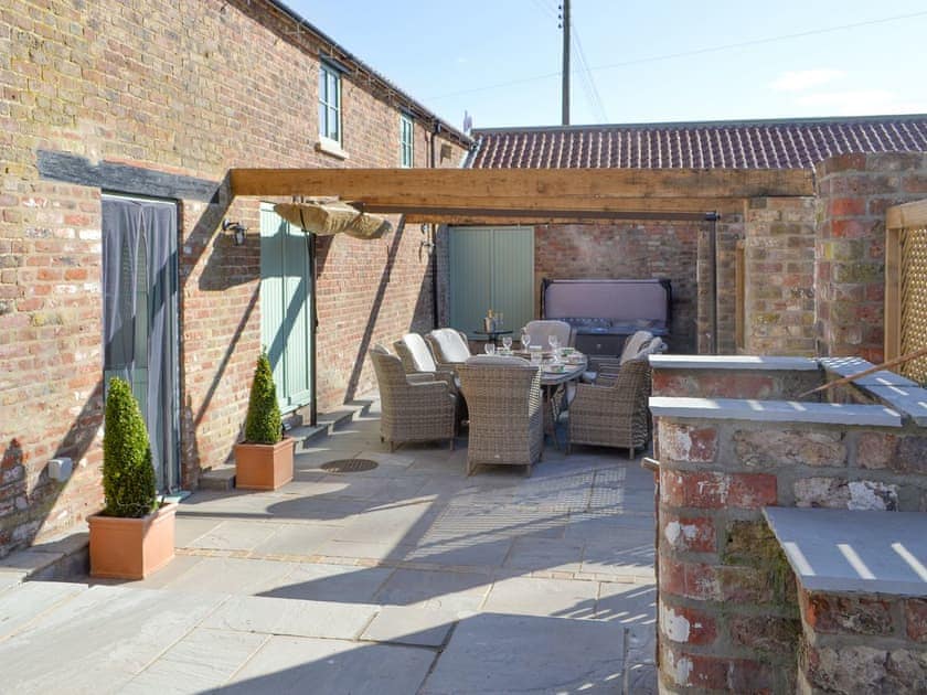 Outdoor area | The Granary - Chalet Farm Holidays, Langtoft, near Driffield