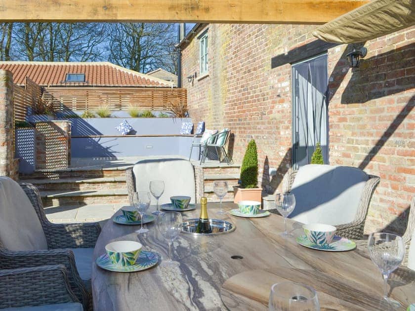 Outdoor area | The Granary - Chalet Farm Holidays, Langtoft, near Driffield