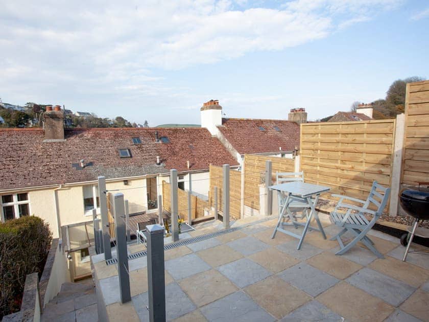 Mid terrace of rear garden | Teds Cottage, Victoria Road, Dartmouth
