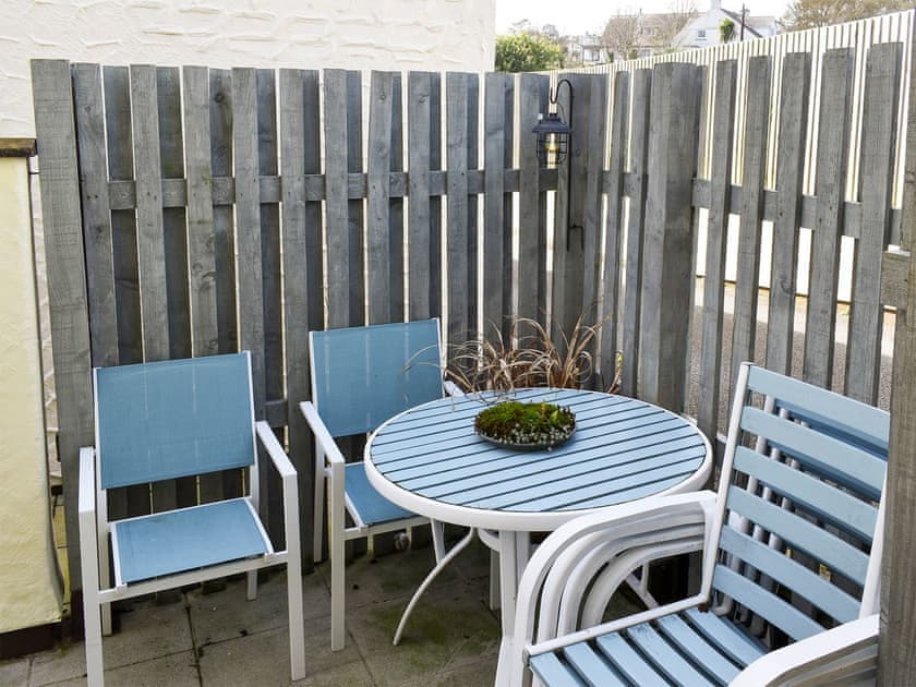 Sitting-out-area | Brookfield Cottage, Benllech