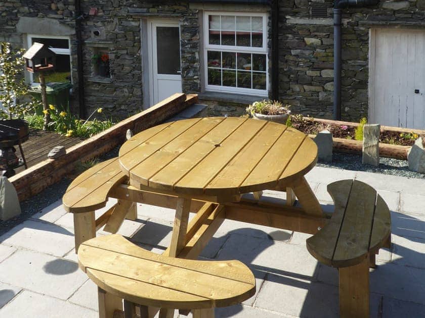 Sitting-out-area | Howarth Cottage, Troutbeck Bridge