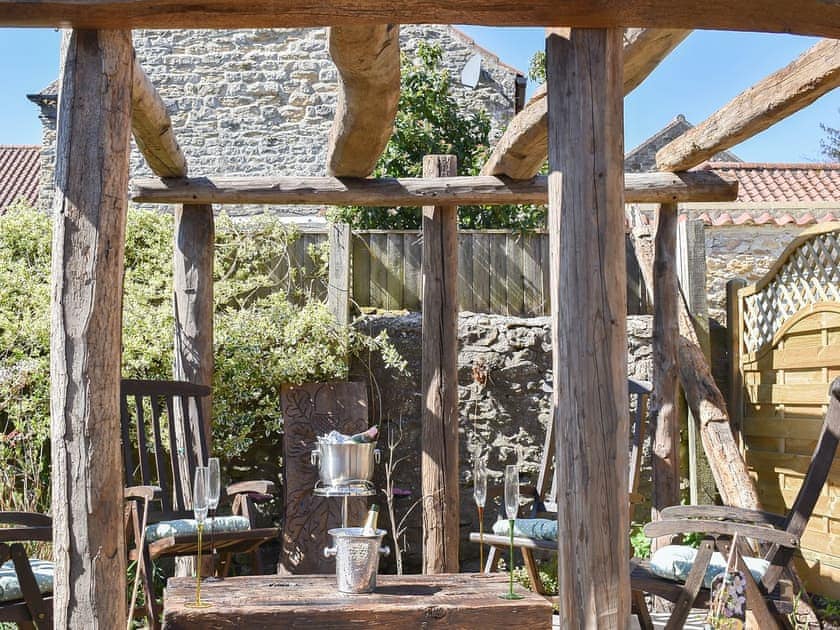 Sitting-out-area | Borough Beck Cottage, Helmsley