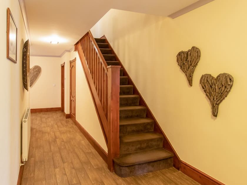 Stairs | Sycamore Cottage - Graiglwyd Springs Holiday Cottages, Penmaenmawr, near Conwy