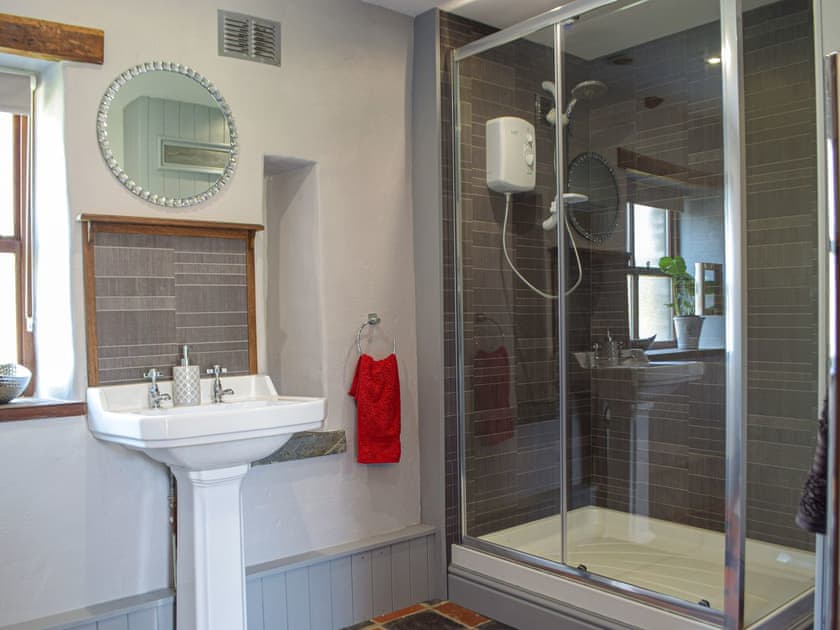 Shower room | Tynval, Bronwydd Arms