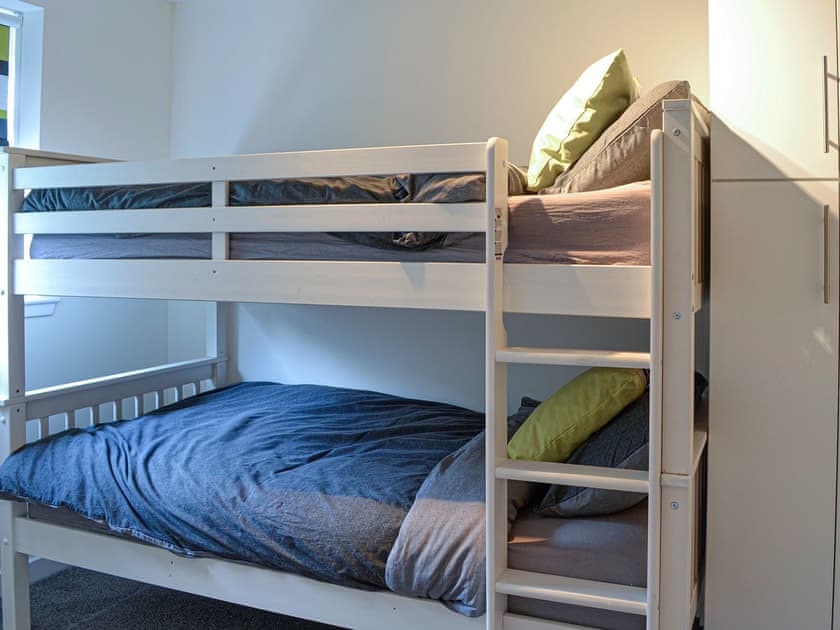 Bunk bedroom | The Tranquil Orchard - Woodpecker Lodge - The Tranquil Orchard , Brocklehirst, near Dumfries