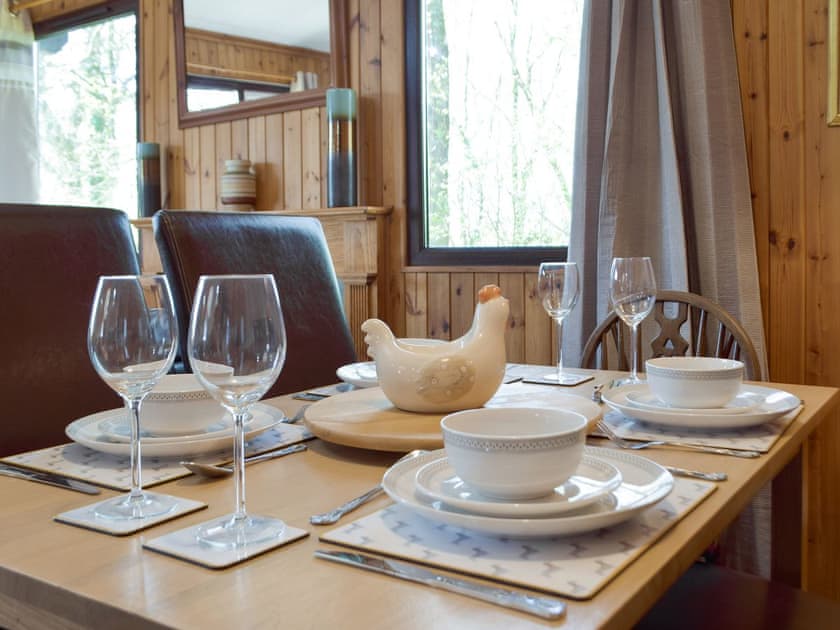 Dining Area | Merlin’s Cabin, Cenarth, near Newcastle Emlyn