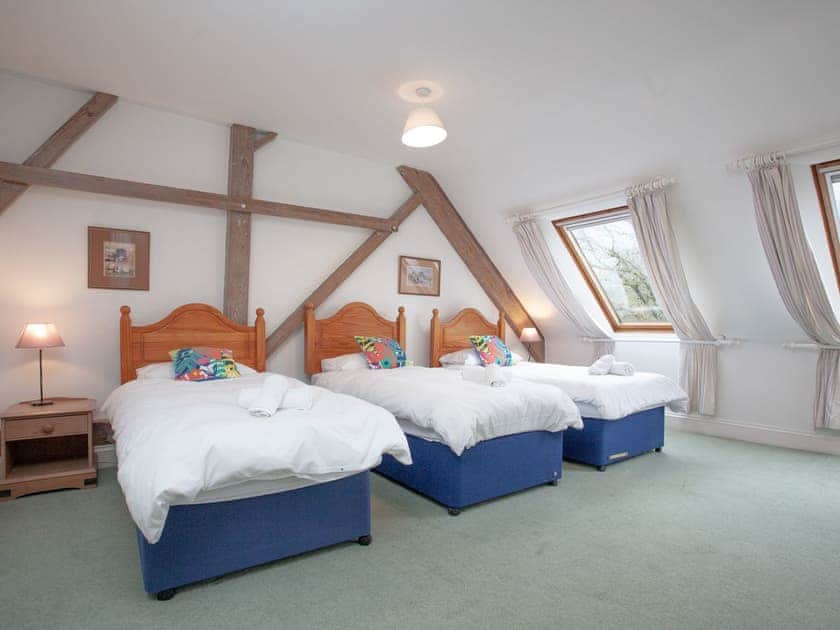 Triple bedroom | Turbine Cottage - Tuckenhay Mill, Bow Creek, between Dartmouth and Totnes