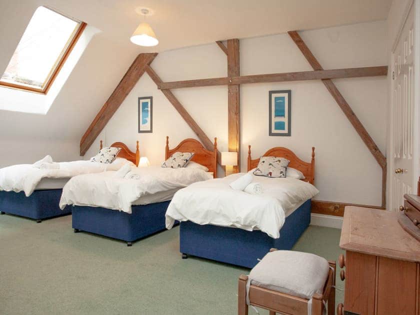 Triple bedroom | Turbine Cottage - Tuckenhay Mill, Bow Creek, between Dartmouth and Totnes