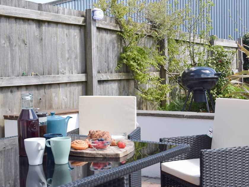 Outdoor eating area | The Captains Hideaway, Sageston, near Tenby
