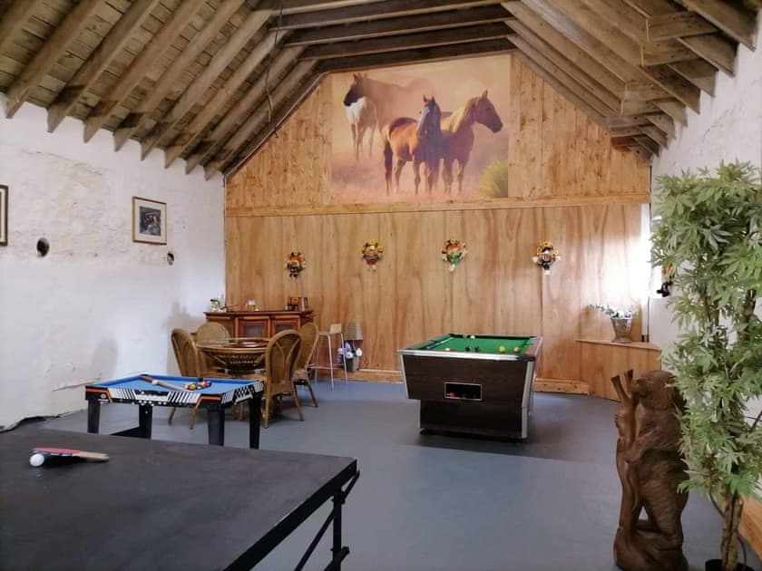 Shared games room | Old Stable Cottage, Uplawmoor, near Barrhead