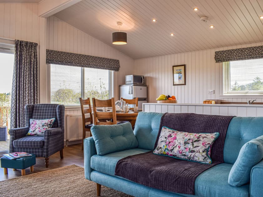 Open plan living space | Islabank Lodge, Auchterarder