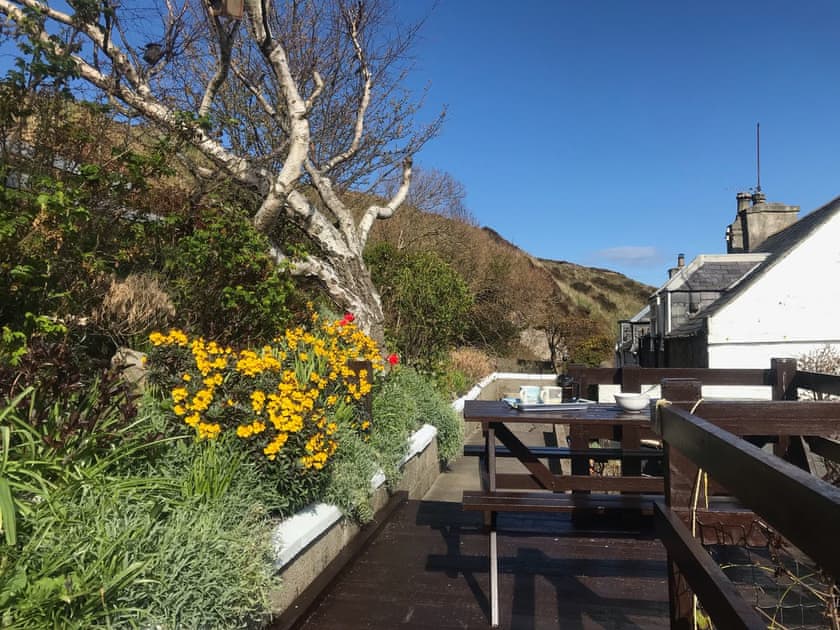 Sitting-out-area | Boatman’s Cottage, Portessie, near Buckie